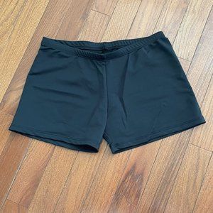 Natalie Dancewear Black Booty Dance Jazz Shorts Adult Size Large